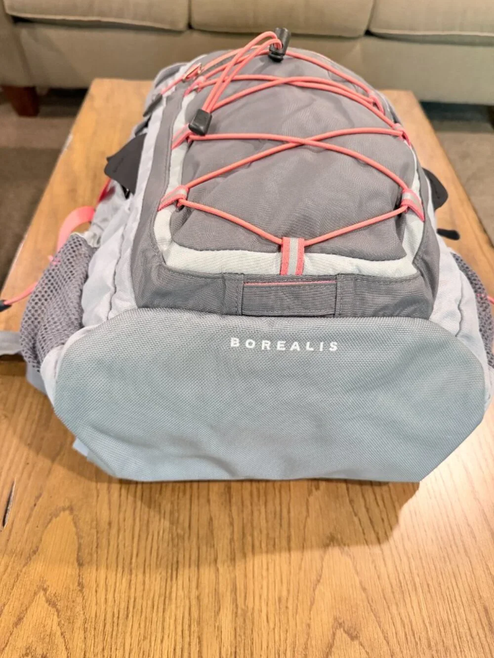 The North Face Borealis Gray/Coral Backpack